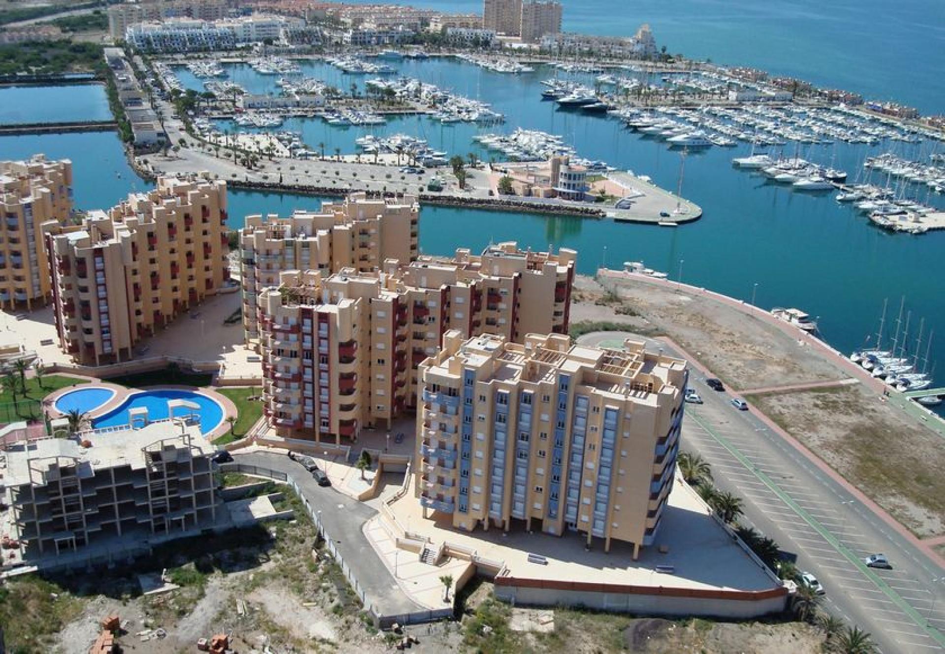 Appartementen met zeezicht, La Manga del Mar Menor in Medvilla Spanje