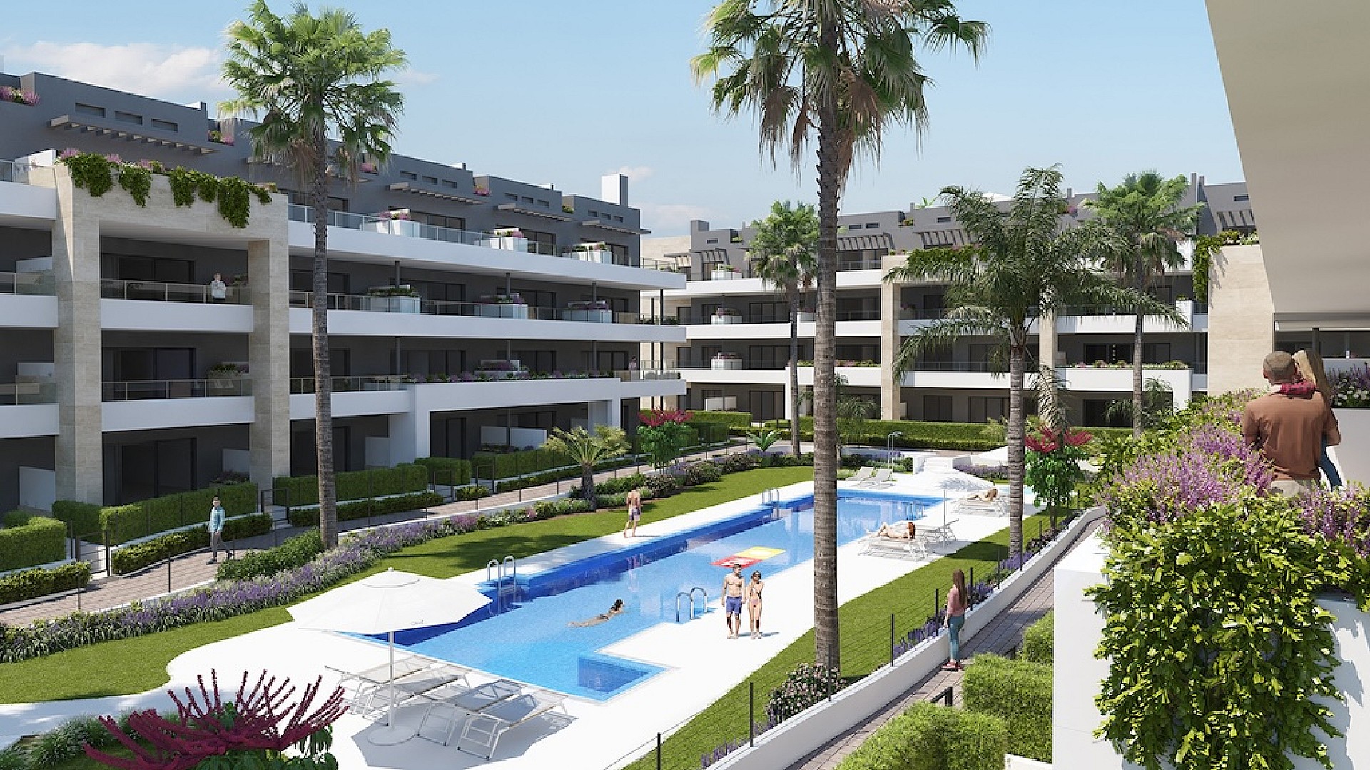 2 slaapkamer Appartement met tuin in Playa Flamenca - Orihuela Costa - Nieuwbouw in Medvilla Spanje