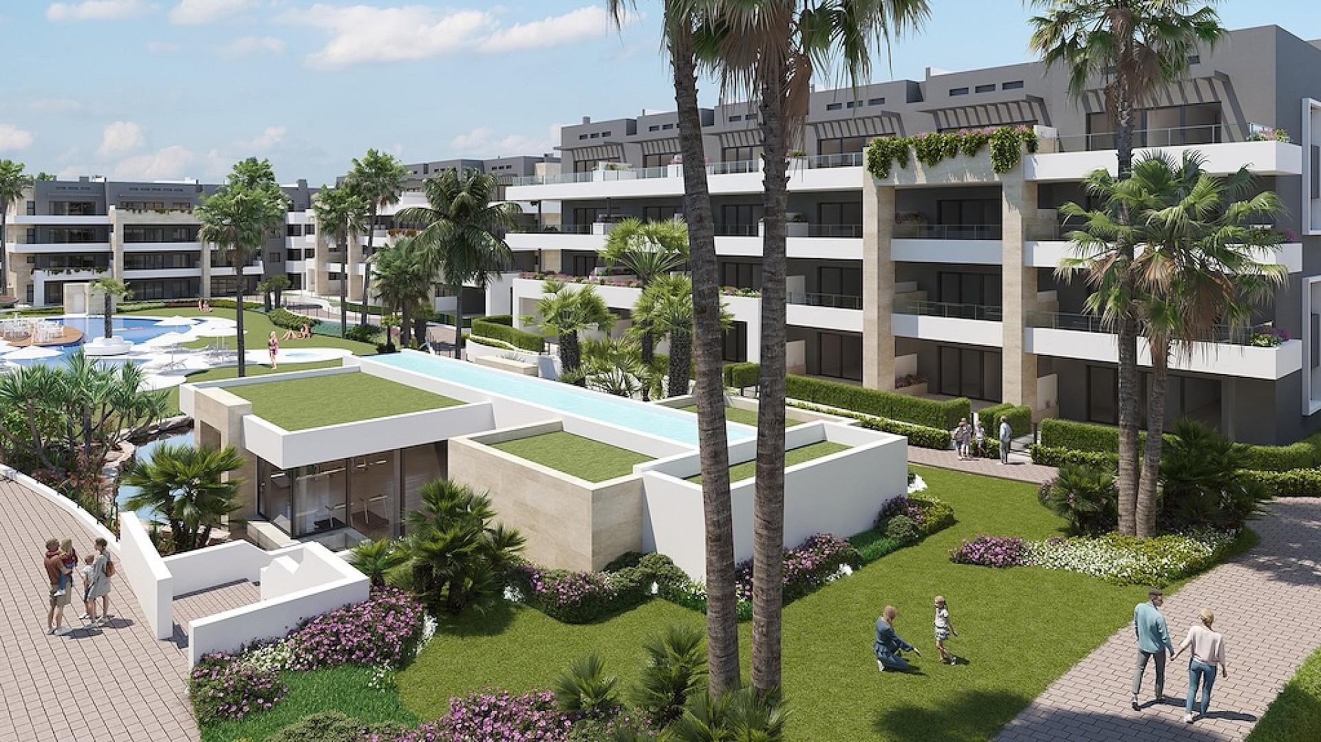 2 slaapkamer Appartement met tuin in Playa Flamenca - Orihuela Costa - Nieuwbouw in Medvilla Spanje