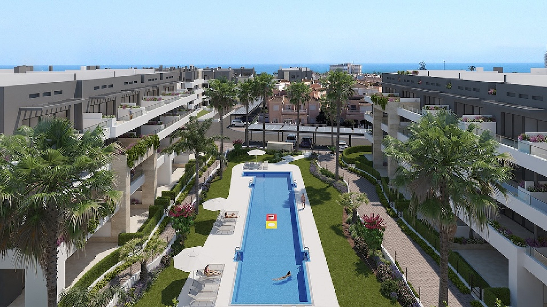 2 slaapkamer Appartement met tuin in Playa Flamenca - Orihuela Costa - Nieuwbouw in Medvilla Spanje