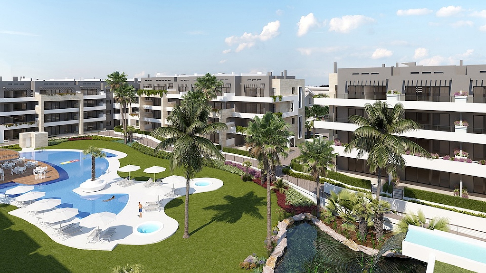 2 slaapkamer Appartement met tuin in Playa Flamenca - Orihuela Costa - Nieuwbouw in Medvilla Spanje