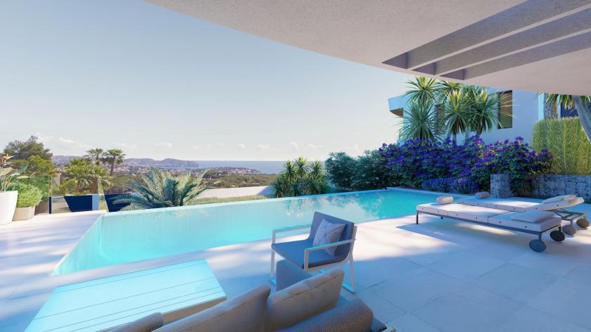 Luxe villa met uitzicht op zee in Moraira in Medvilla Spanje