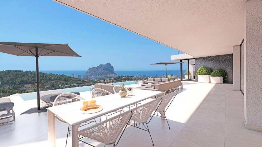 Project - Moderne villa met panoramisch uitzicht in Calpe in Medvilla Spanje