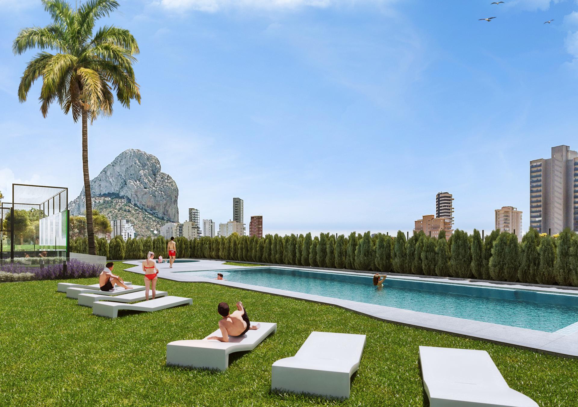 3 slaapkamer Appartement met terras in Calpe - Nieuwbouw in Medvilla Spanje