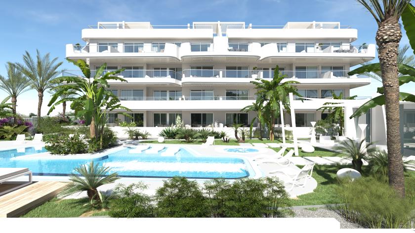 2 slaapkamer Appartement met terras in Lomas De Cabo Roig in Medvilla Spanje