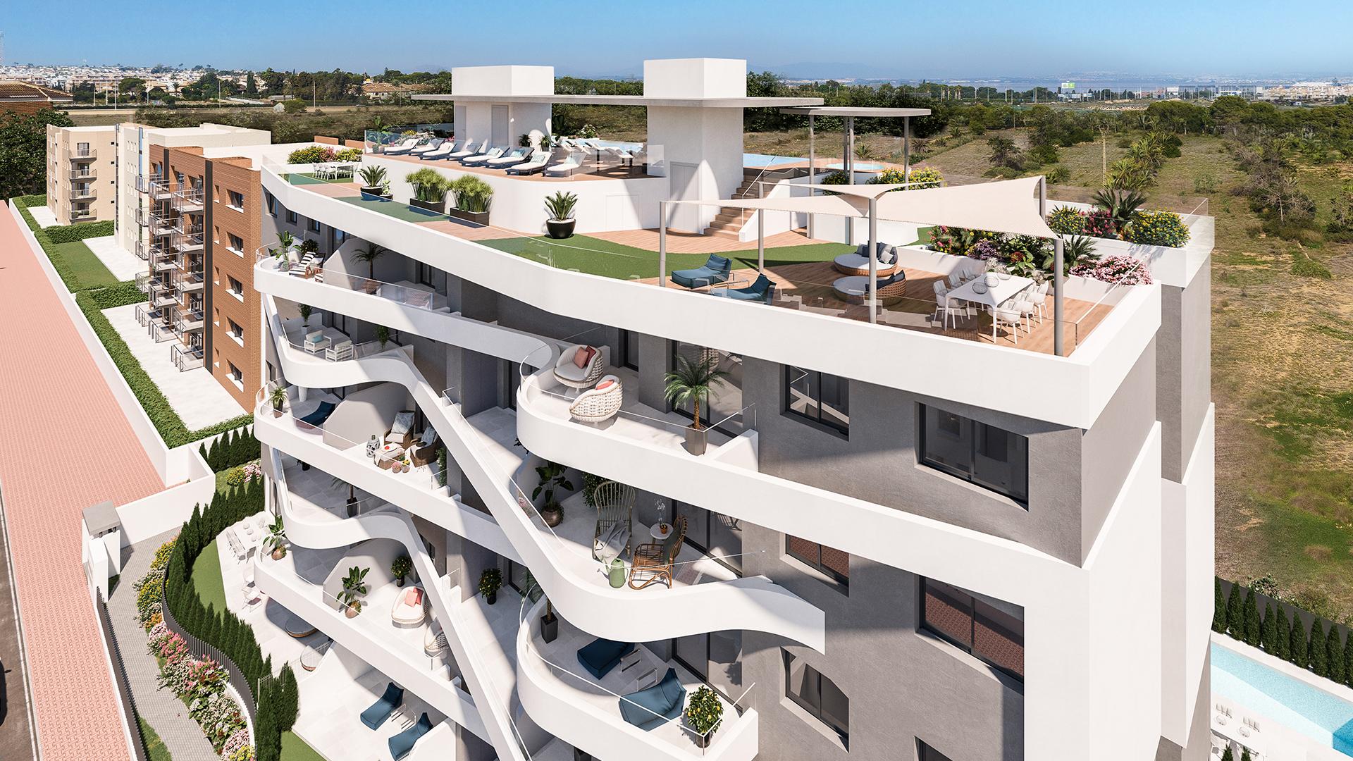 2 slaapkamer Appartement met tuin in Punta Prima - Orihuela Costa - Nieuwbouw in Medvilla Spanje