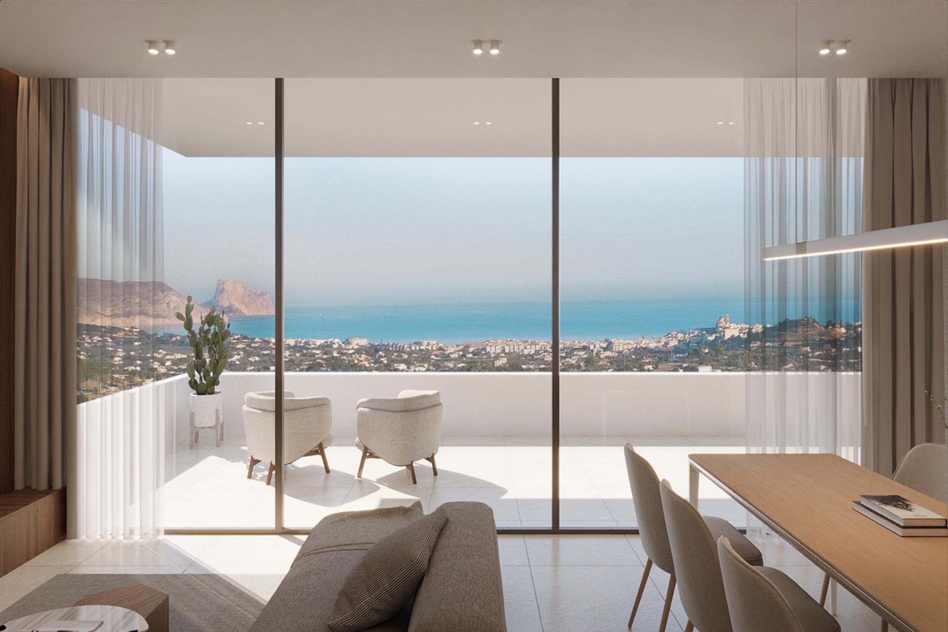 High tech villa appartementen tussen Altea en La Nucia in Medvilla Spanje