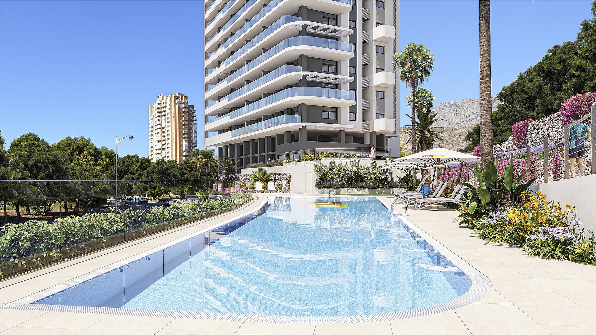 2 slaapkamer Appartement met terras in Benidorm - Nieuwbouw in Medvilla Spanje