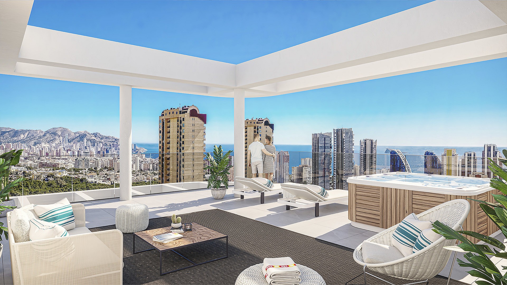 2 slaapkamer Appartement met terras in Benidorm - Nieuwbouw in Medvilla Spanje