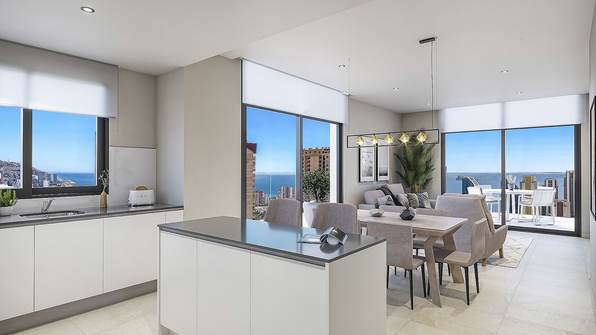 3 slaapkamer Appartement met terras in Benidorm - Nieuwbouw in Medvilla Spanje