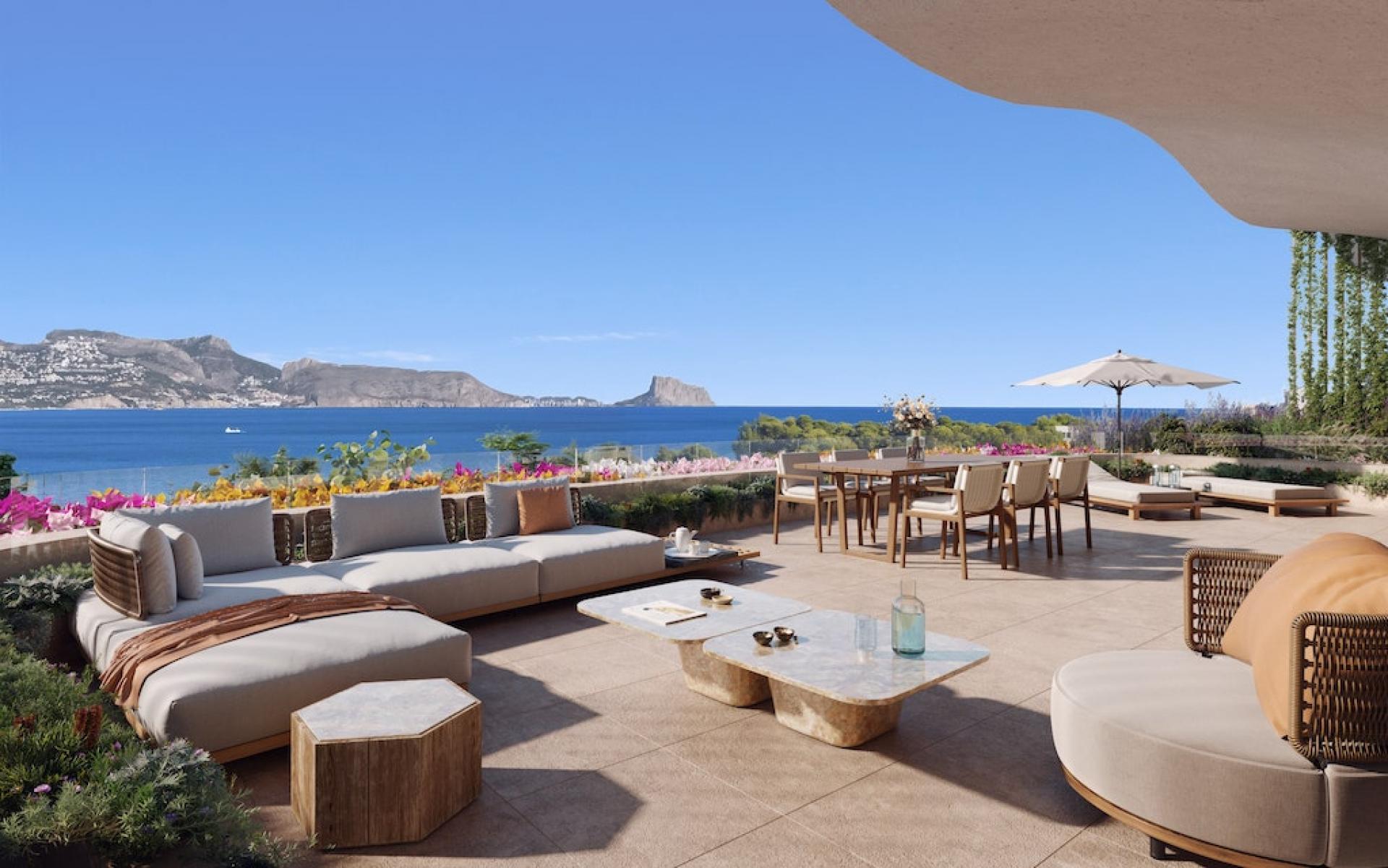 1 slaapkamer Appartement met terras in Albir - Nieuwbouw in Medvilla Spanje