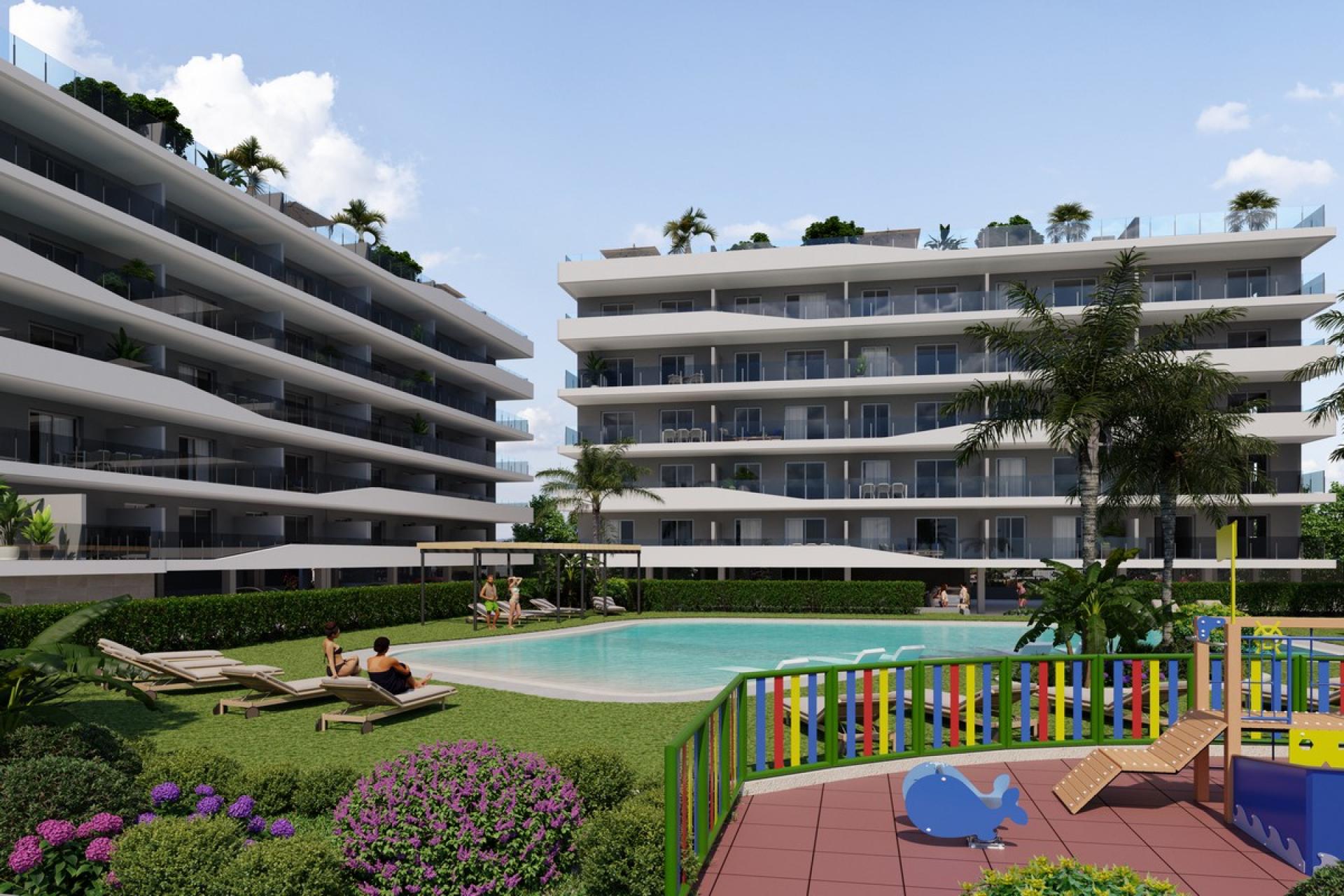 2 slaapkamer Appartement met terras in Santa Pola - Nieuwbouw in Medvilla Spanje