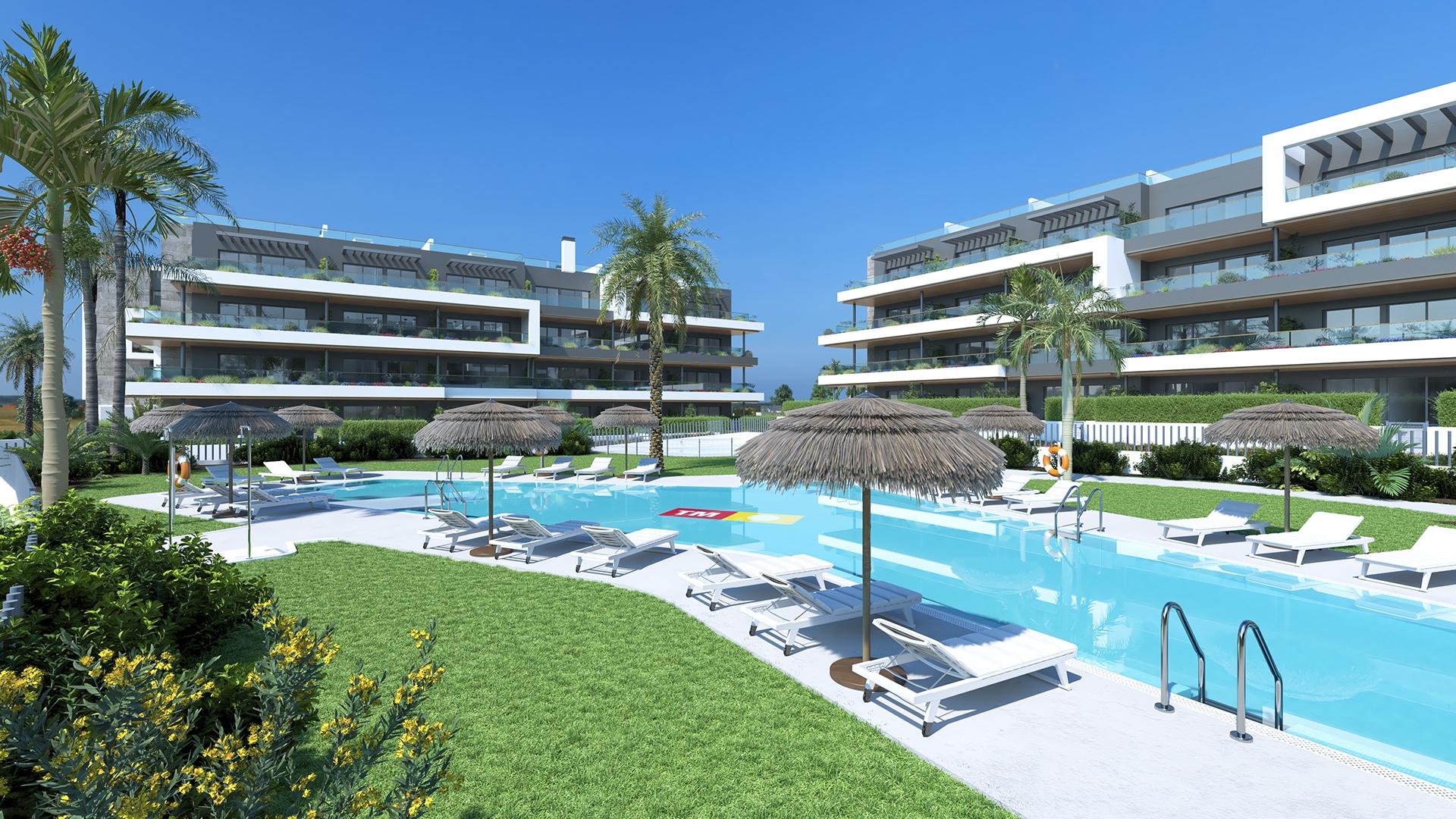 1 slaapkamer Appartement met terras in Torrevieja - Nieuwbouw in Medvilla Spanje