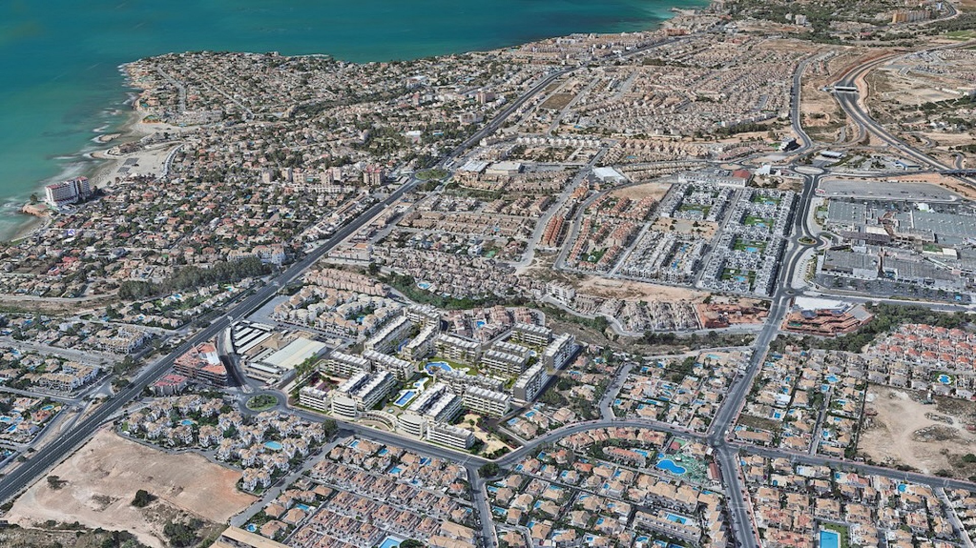 Appartementen op 500m van het strand in Playa Flamenca, Orihuela in Medvilla Spanje