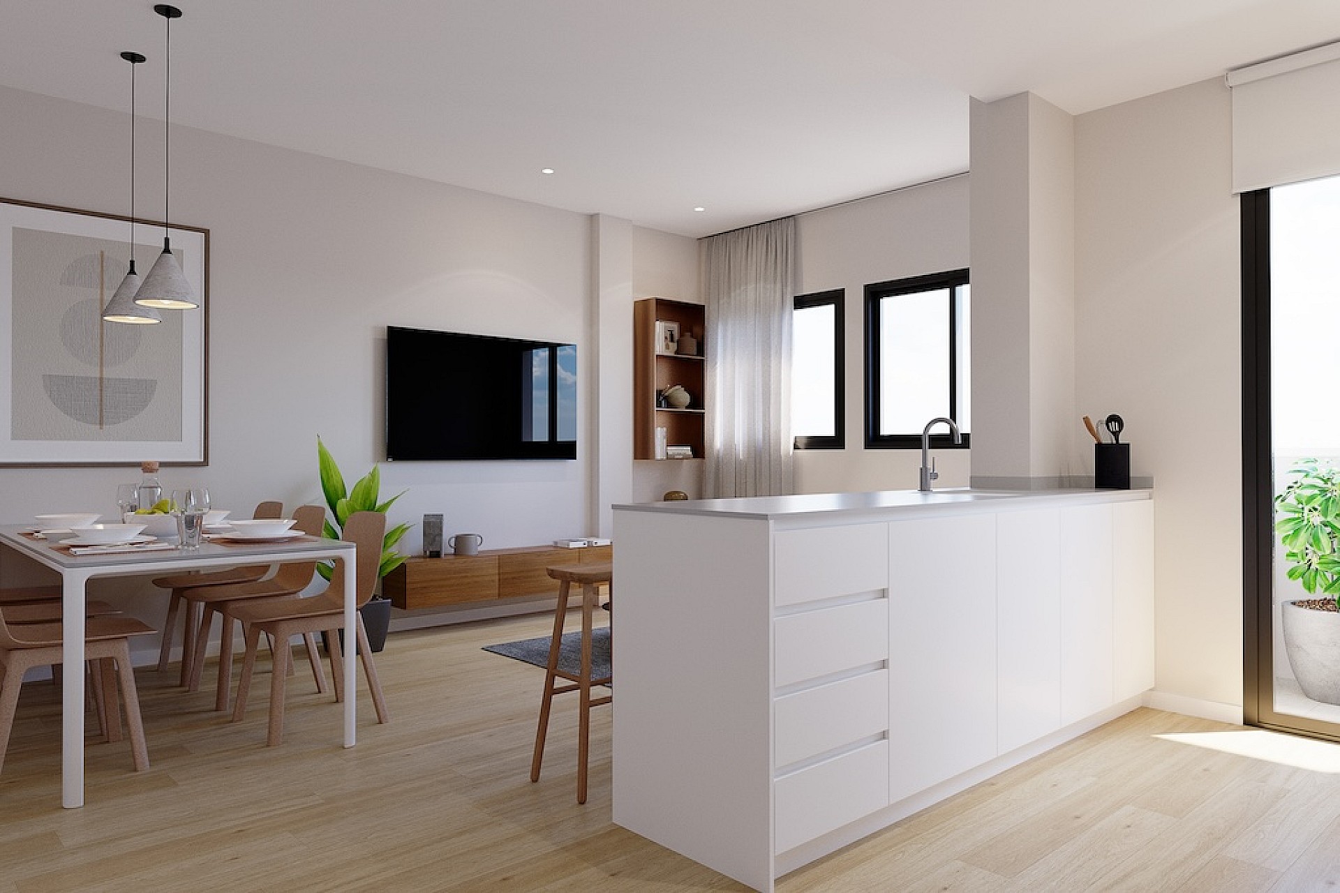 3 slaapkamer Appartement met dakterras in Algorfa - Nieuwbouw in Medvilla Spanje