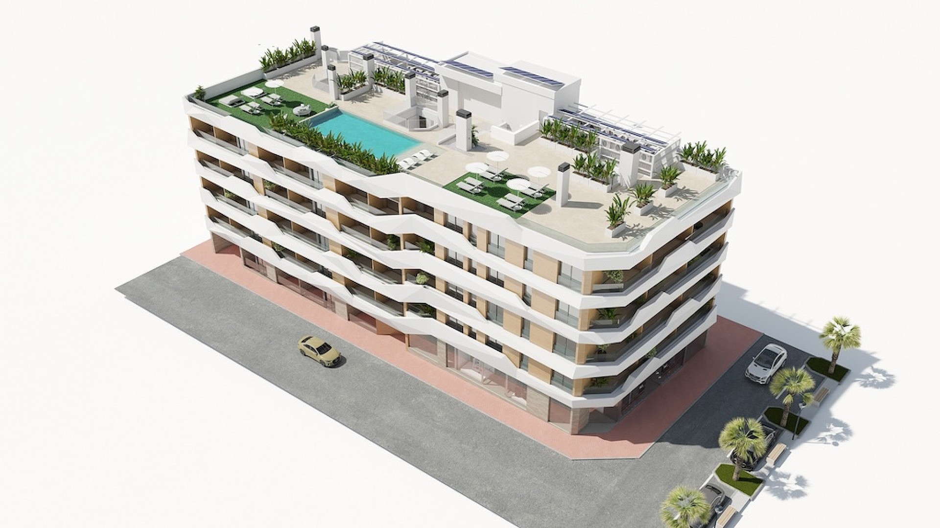 3 slaapkamer Appartement met terras in Guardamar - Nieuwbouw in Medvilla Spanje