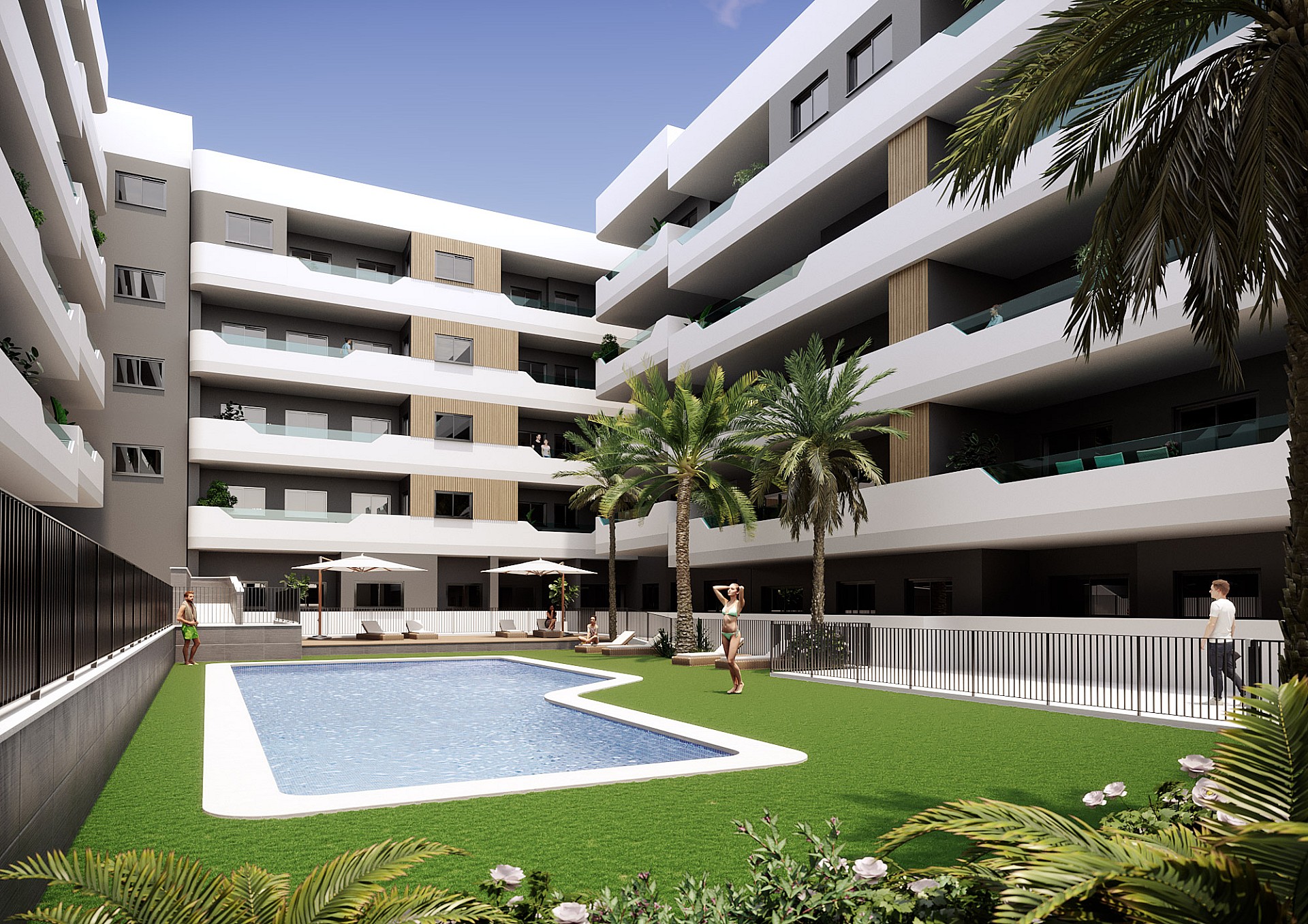 3 slaapkamer Appartement met terras in Santa Pola - Nieuwbouw in Medvilla Spanje