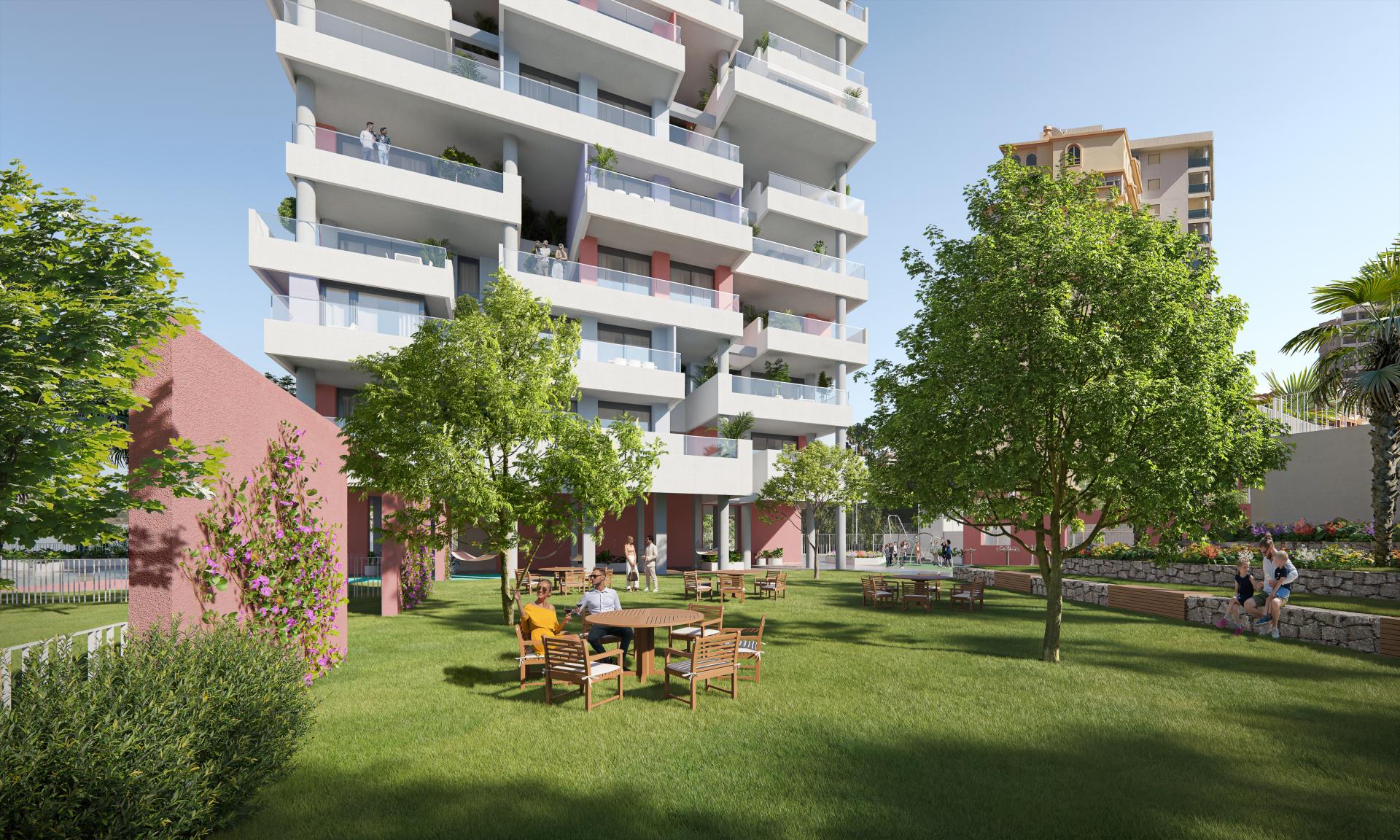 1 slaapkamer Appartement met terras in Calpe - Nieuwbouw in Medvilla Spanje