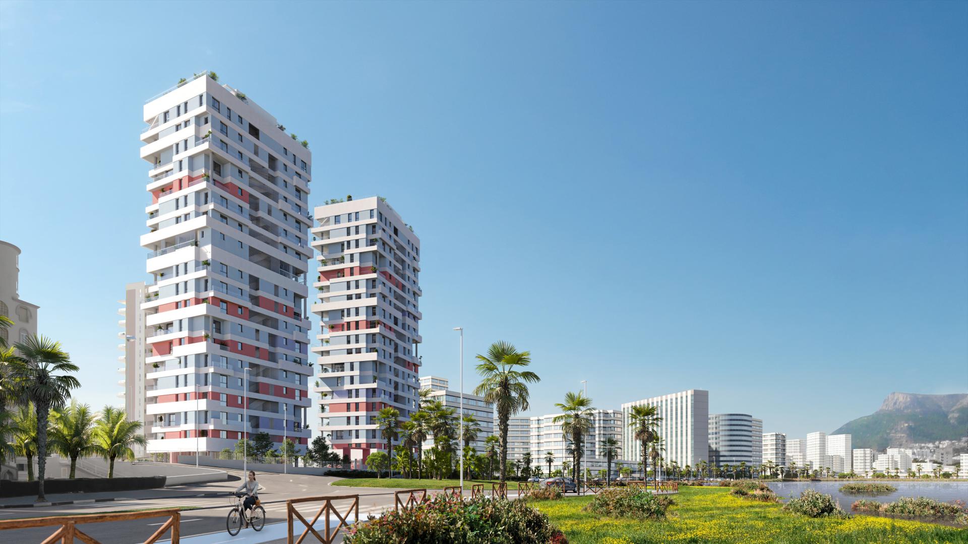 1 slaapkamer Appartement met terras in Calpe - Nieuwbouw in Medvilla Spanje