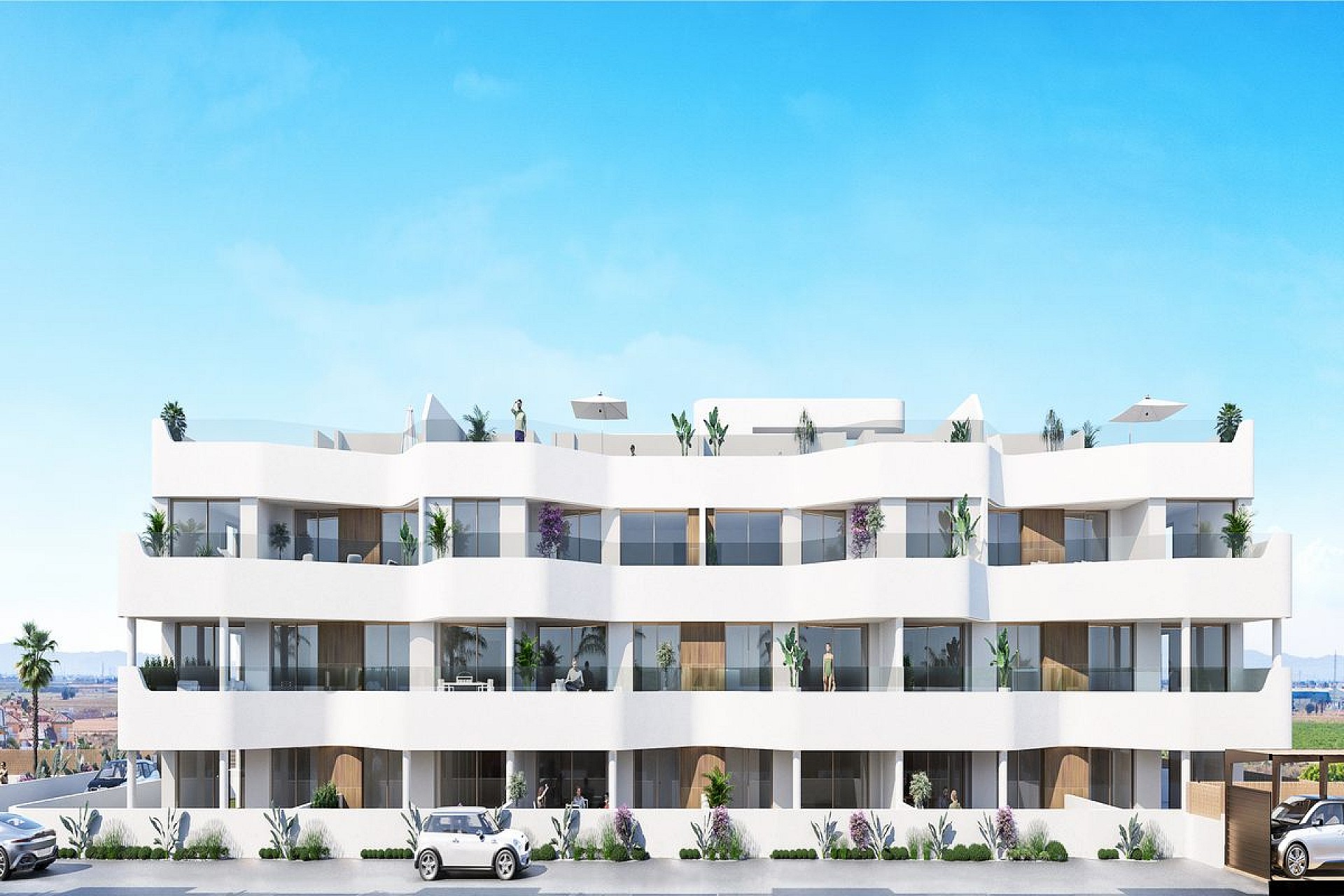 2 slaapkamer Appartement met terras in Los Alcazares - Nieuwbouw in Medvilla Spanje