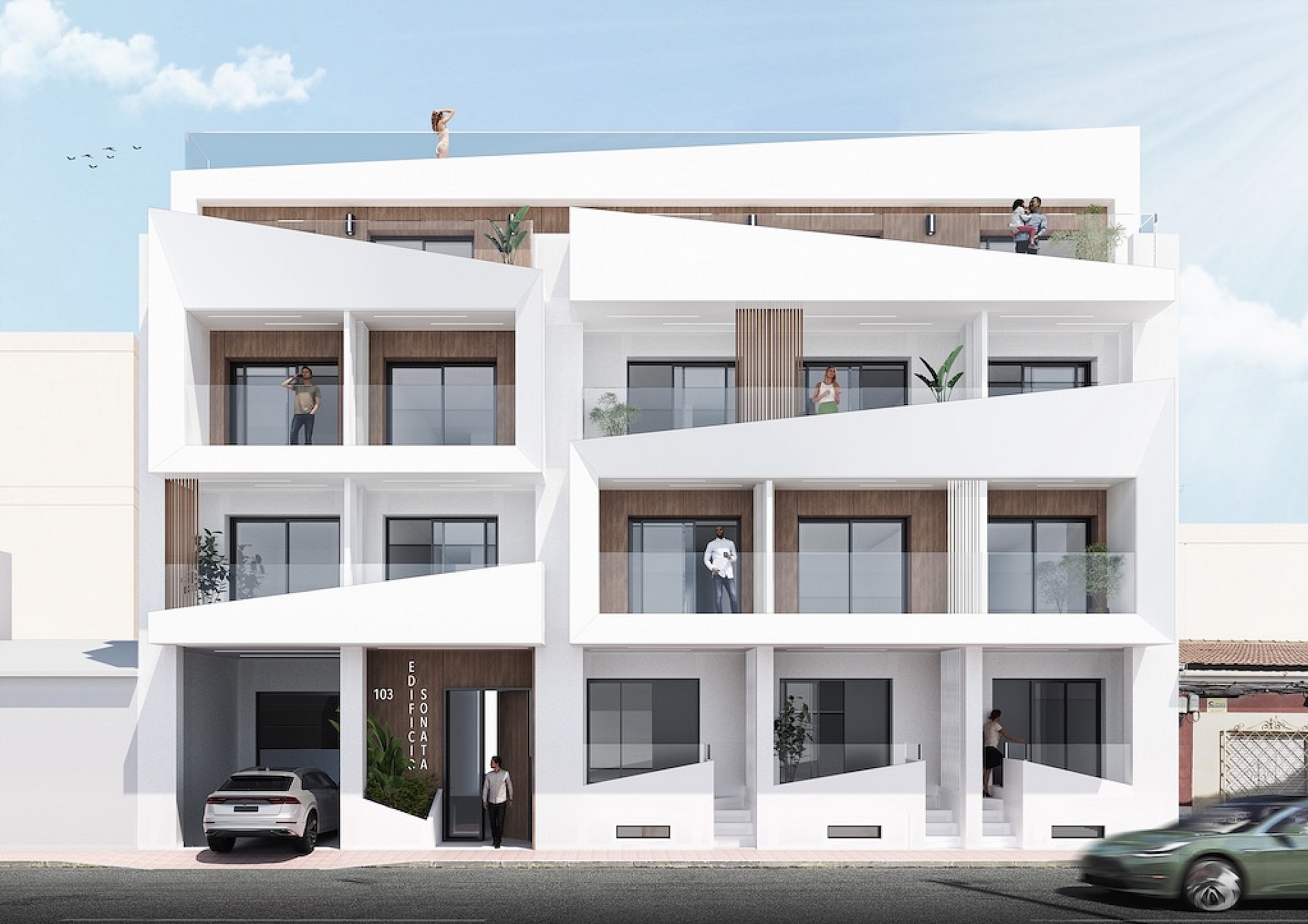 1 slaapkamer Appartement met terras in Torrevieja - Nieuwbouw in Medvilla Spanje