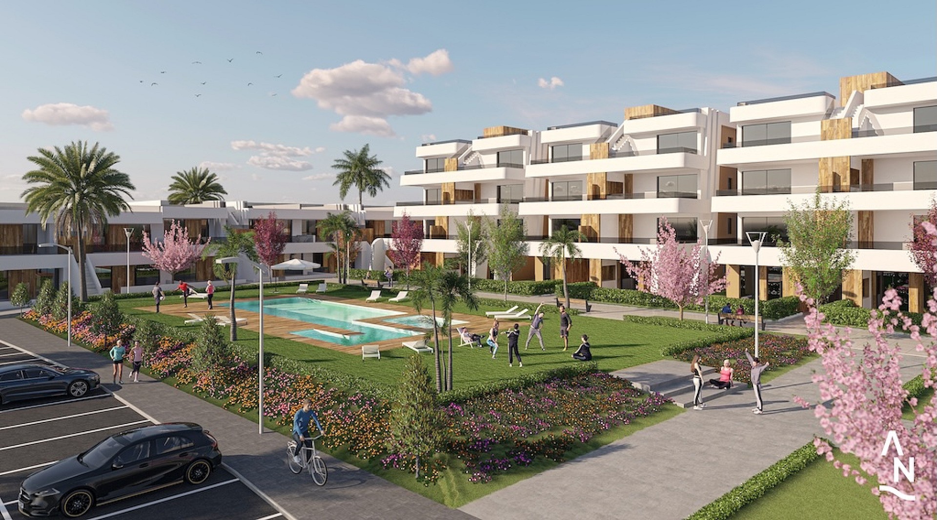 3 slaapkamer Appartement met tuin in Condado de Alhama - Nieuwbouw in Medvilla Spanje