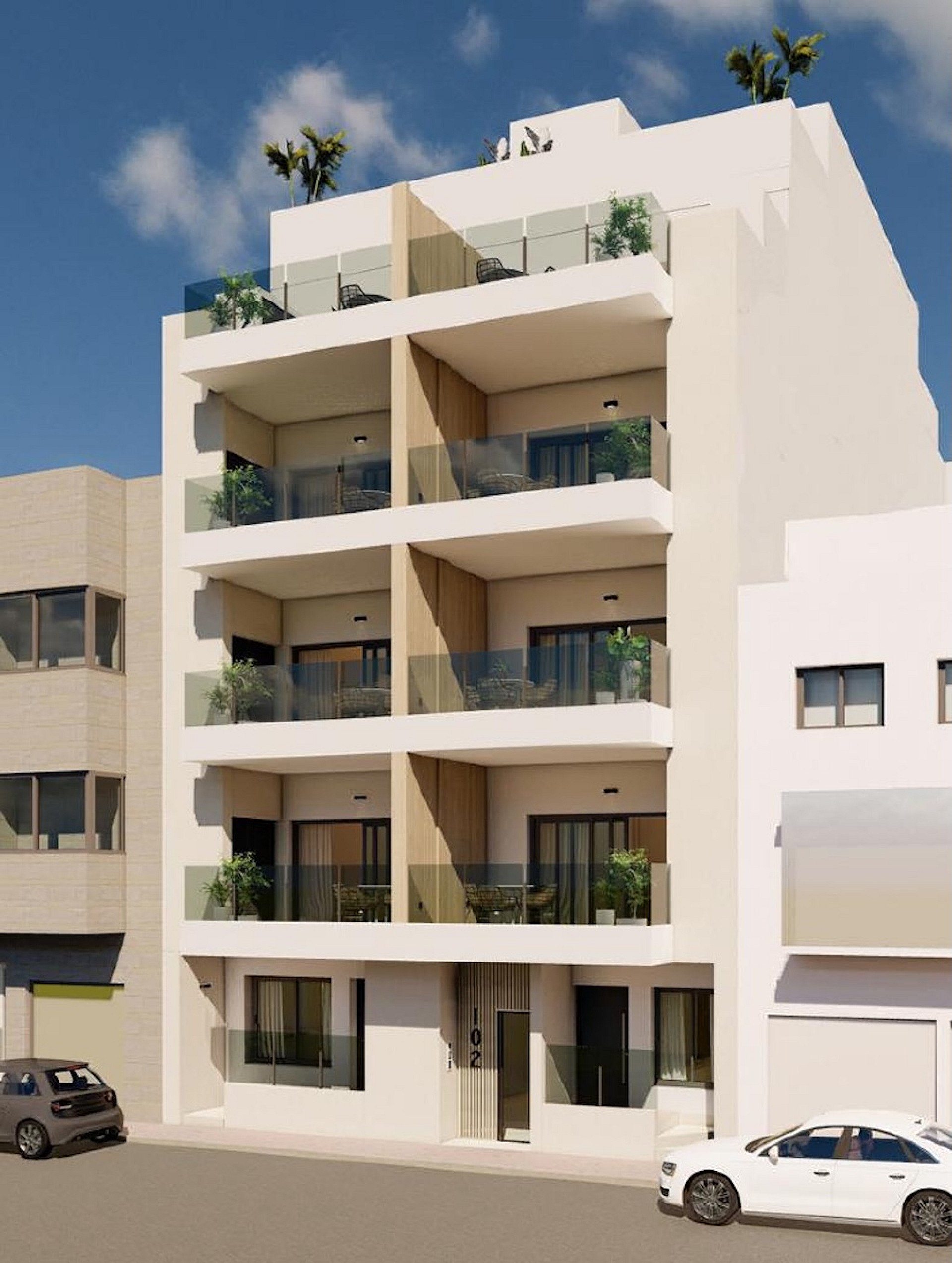 3 slaapkamer Appartement met terras in Guardamar del Segura - Nieuwbouw in Medvilla Spanje