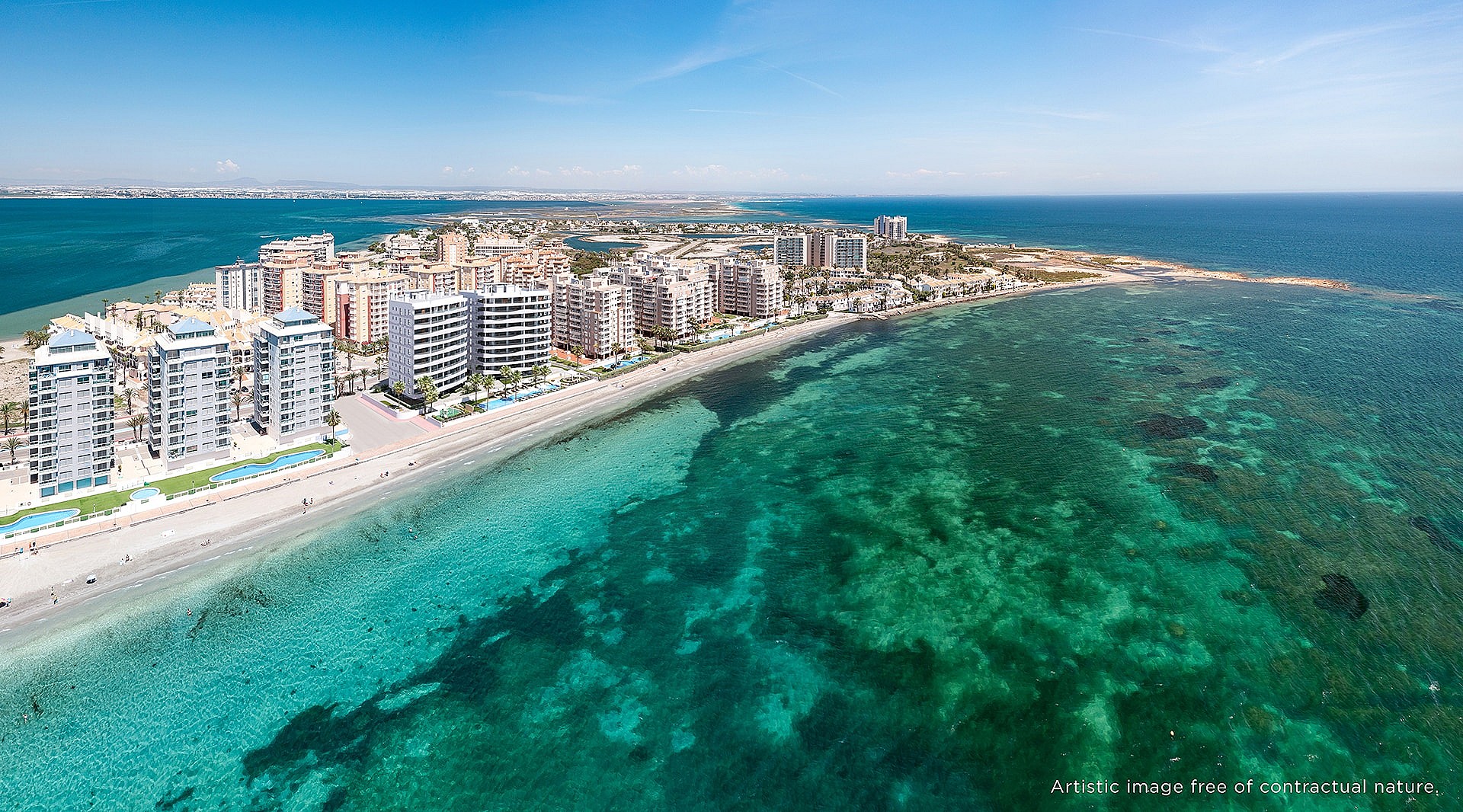 1 slaapkamer Appartement met terras in La Manga Del Mar Menor - Nieuwbouw in Medvilla Spanje