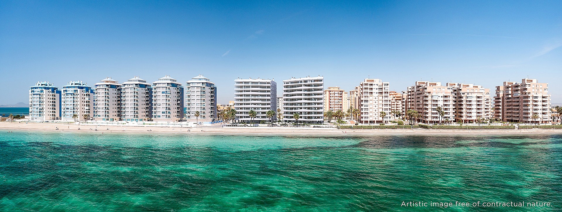 1 slaapkamer Appartement met terras in La Manga Del Mar Menor - Nieuwbouw in Medvilla Spanje