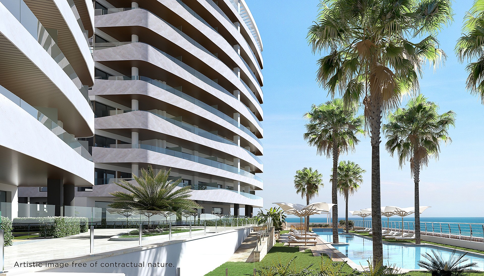 1 slaapkamer Appartement met terras in La Manga Del Mar Menor - Nieuwbouw in Medvilla Spanje