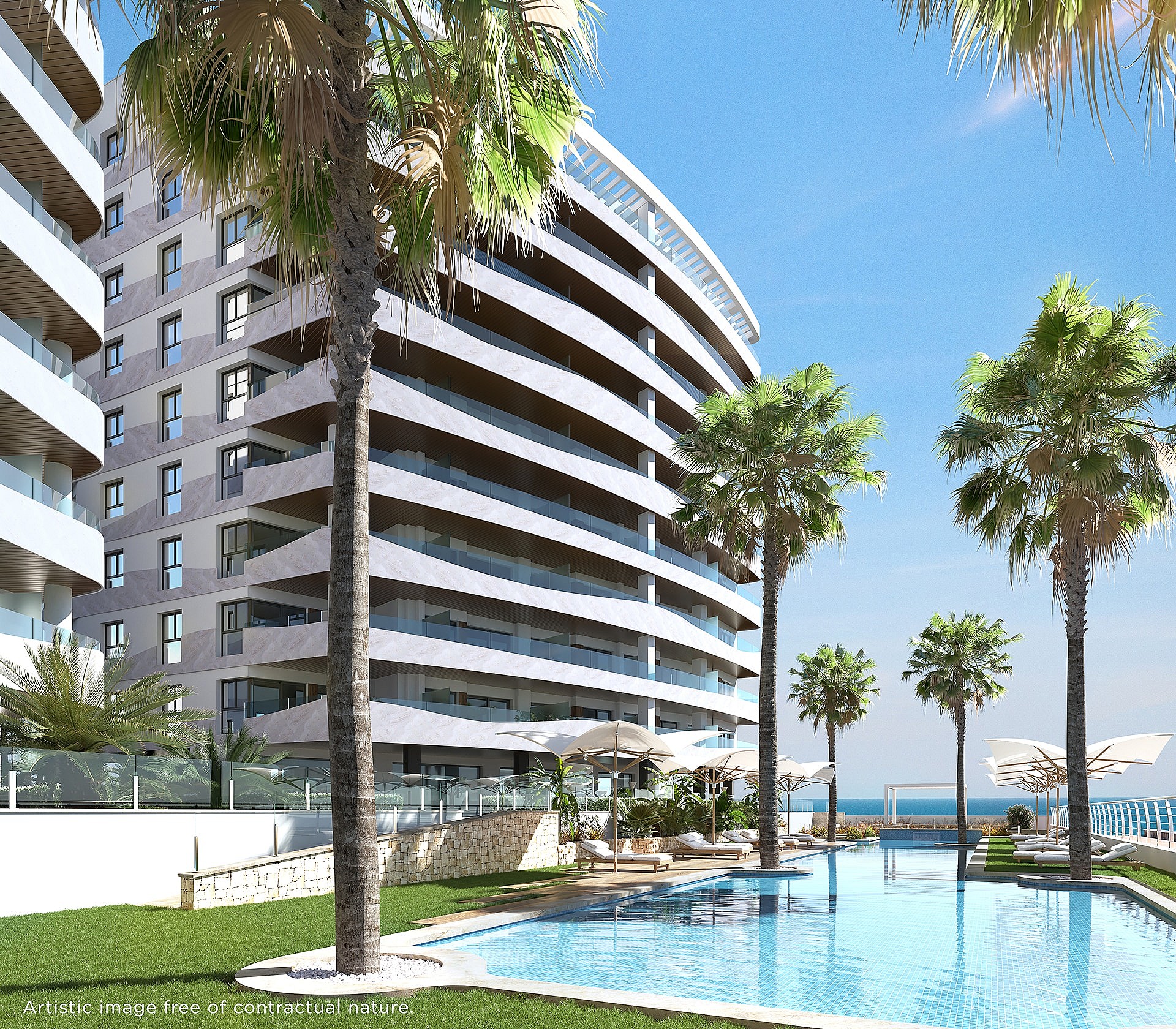 1 slaapkamer Appartement met terras in La Manga Del Mar Menor - Nieuwbouw in Medvilla Spanje