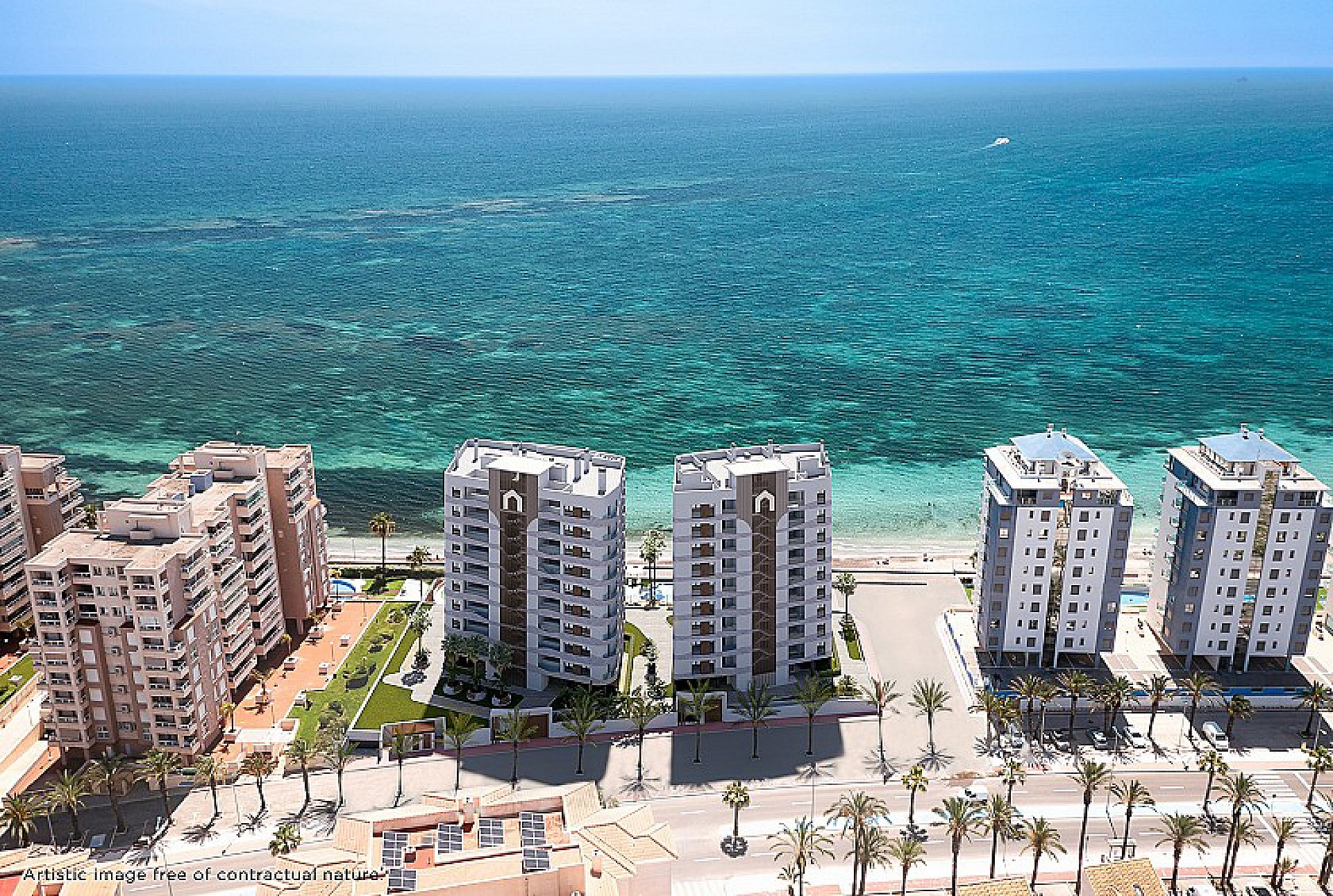 1 slaapkamer Appartement met terras in La Manga Del Mar Menor - Nieuwbouw in Medvilla Spanje