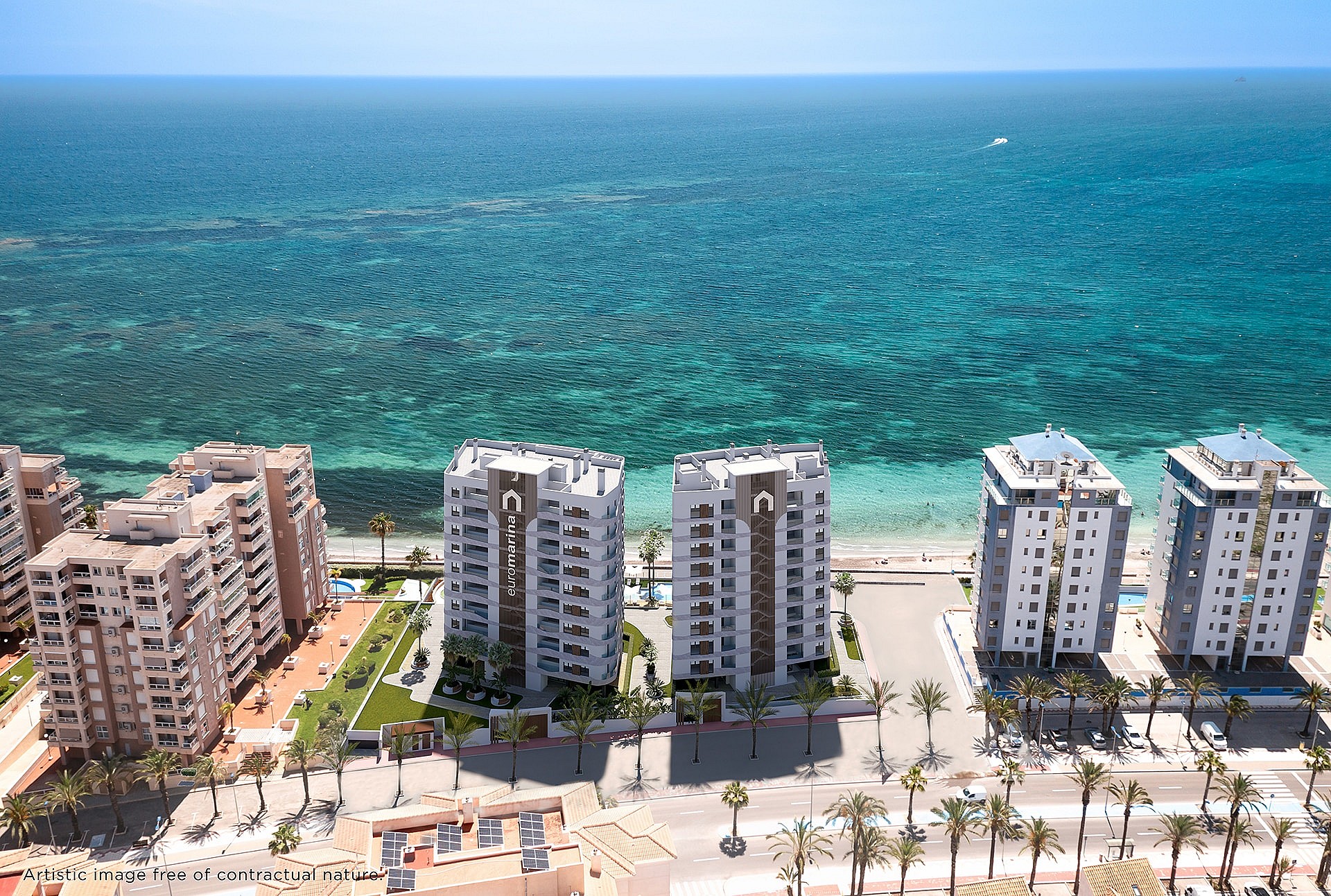 2 slaapkamer Appartement met terras in La Manga Del Mar Menor - Nieuwbouw in Medvilla Spanje