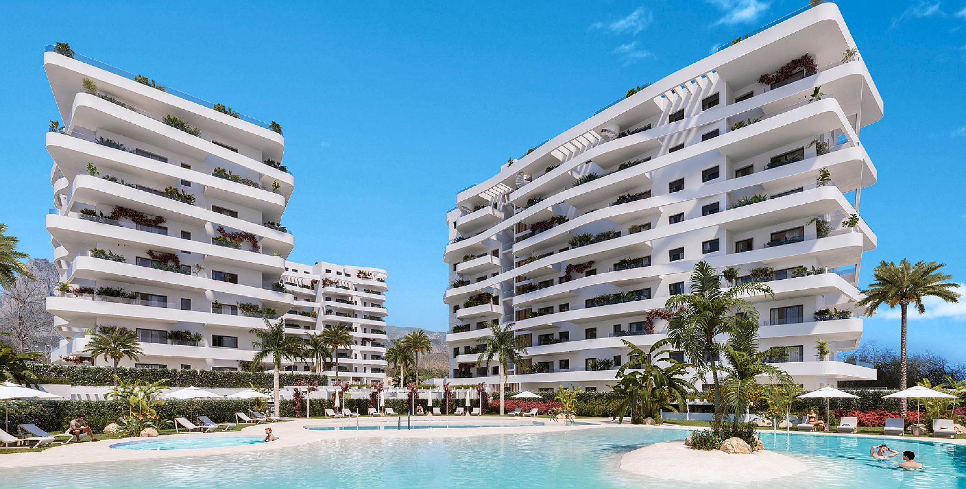 2 slaapkamer Appartement met terras in Villajoyosa in Medvilla Spanje